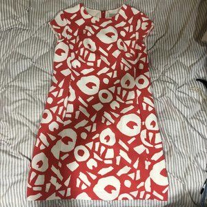 LOFT pink printed dress Size 0P NWOT